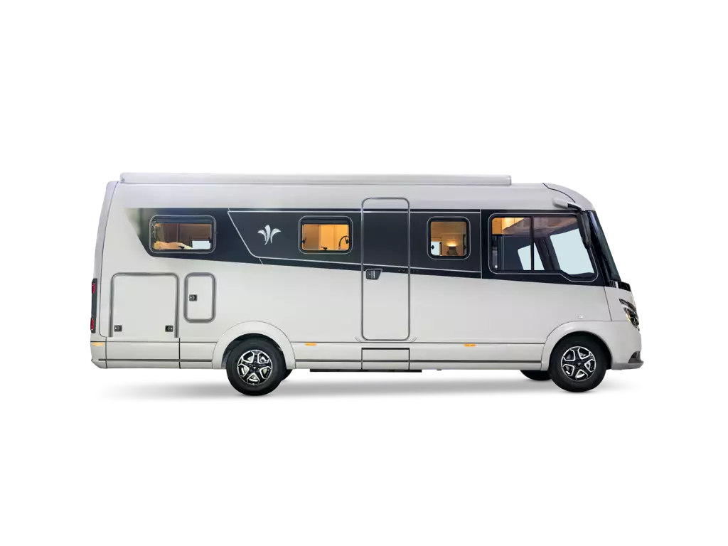 Záběr na boční stanu, LED světlomety a moderní design modelu iSmove 7.3 F.