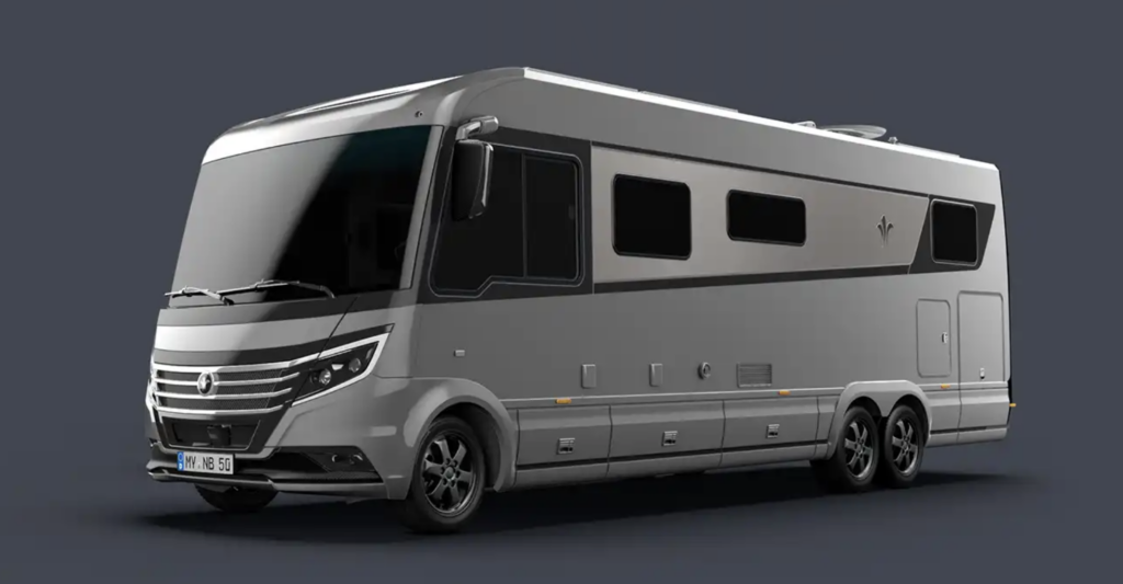 Luxusní obytný vůz Niesmann+Bischoff Arto 84 na podvozku Mercedes-Benz.